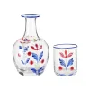 Cabana Glassware|Murano Bucaneve Hand-Painted Bedside Set