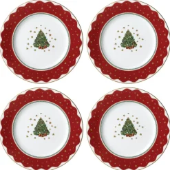 Prouna Dinnerware|My Noel Salad & Dessert Plate, Set of 4