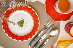 Prouna Dinnerware|My Noel Salad & Dessert Plate, Set of 4