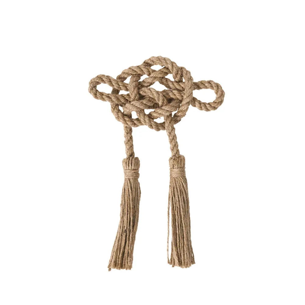 Juliska Place Settings & Linens|Mystic Knot Napkin Ring in Taupe, Set of 4