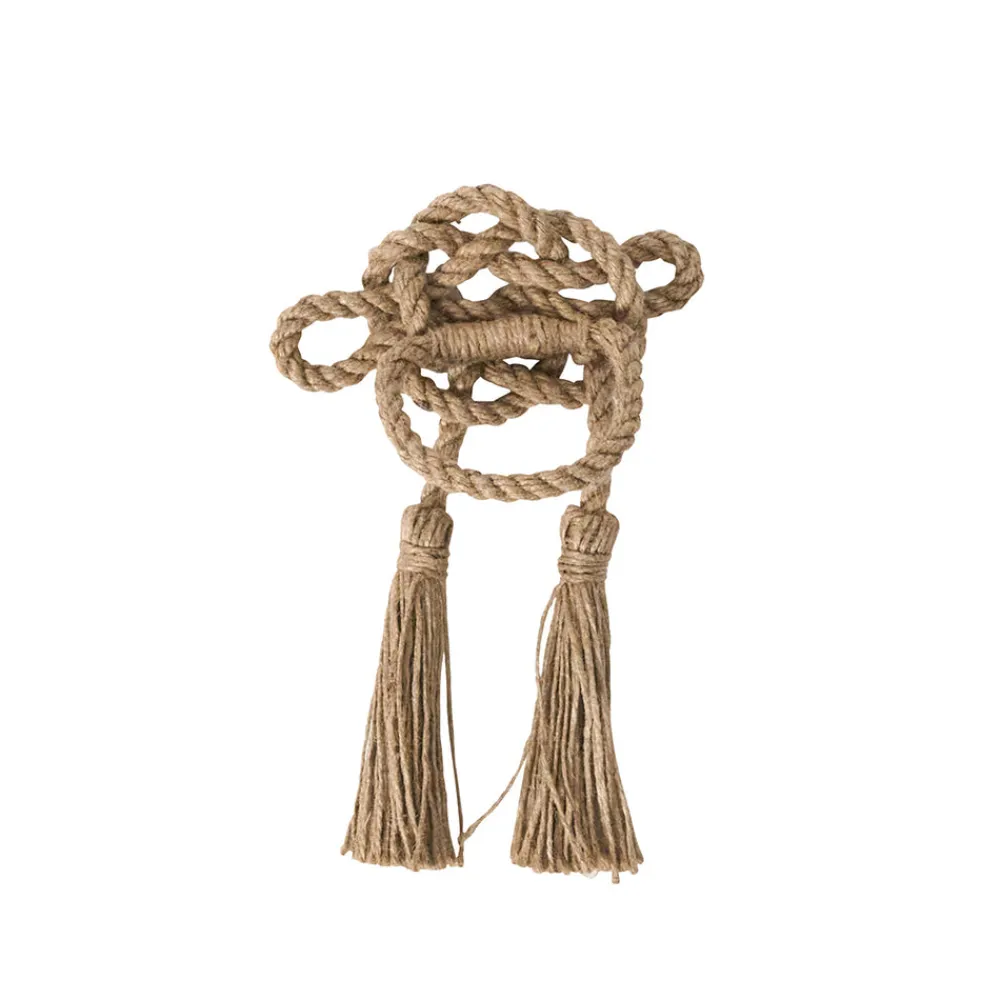 Juliska Place Settings & Linens|Mystic Knot Napkin Ring in Taupe, Set of 4