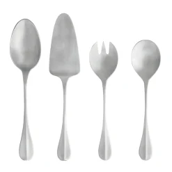 Costa Nova Flatware|Nau Collection Hostess Serving Set in Brushed, Set of 4