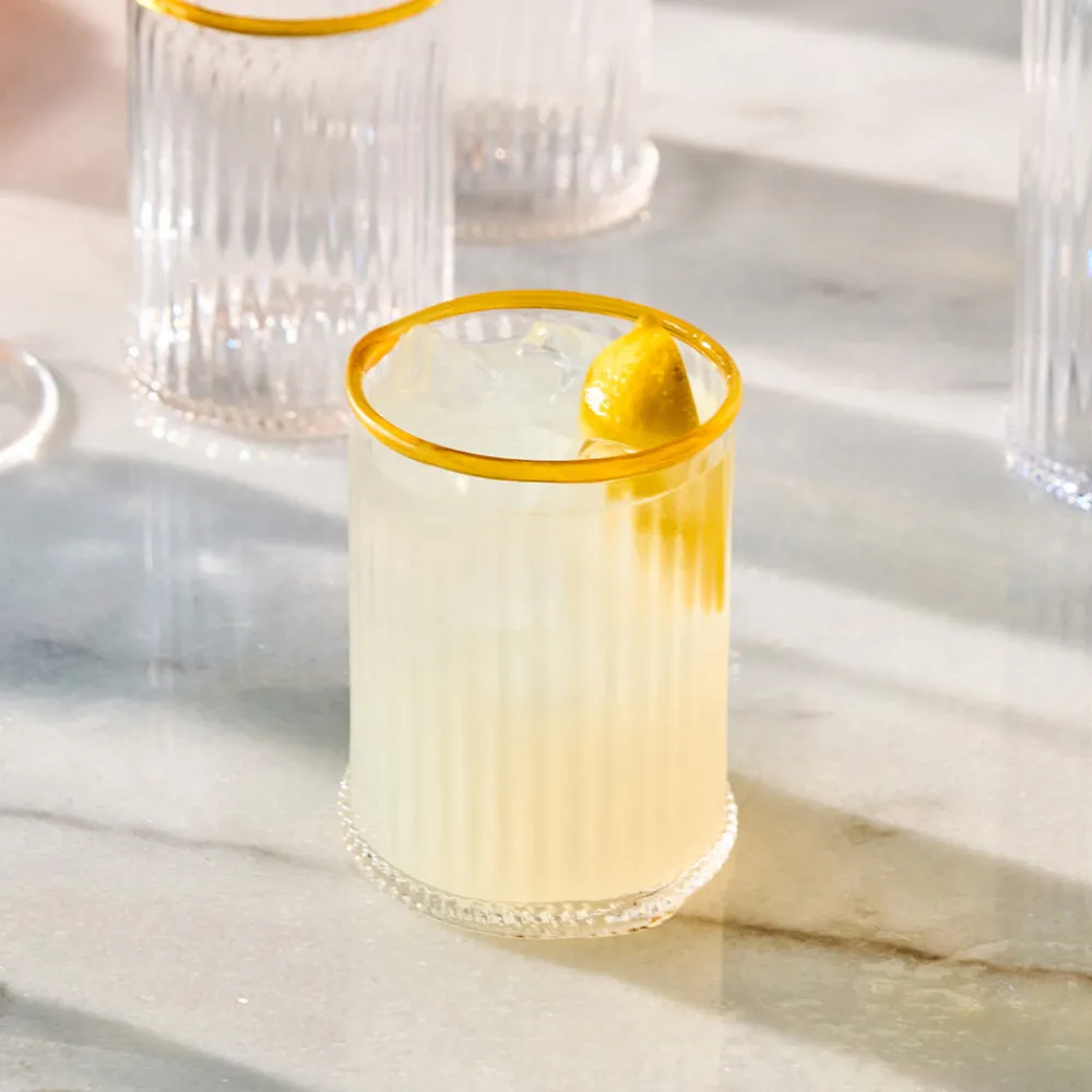 Juliska Glassware|Nell Double Old Fashioned in Daffodil