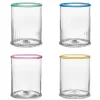 Juliska Glassware|Nell Double Old Fashioned Assorted, Set of 4 in Multi