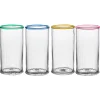 Juliska Glassware|Nell Highball Assorted, Set of 4 in Multi