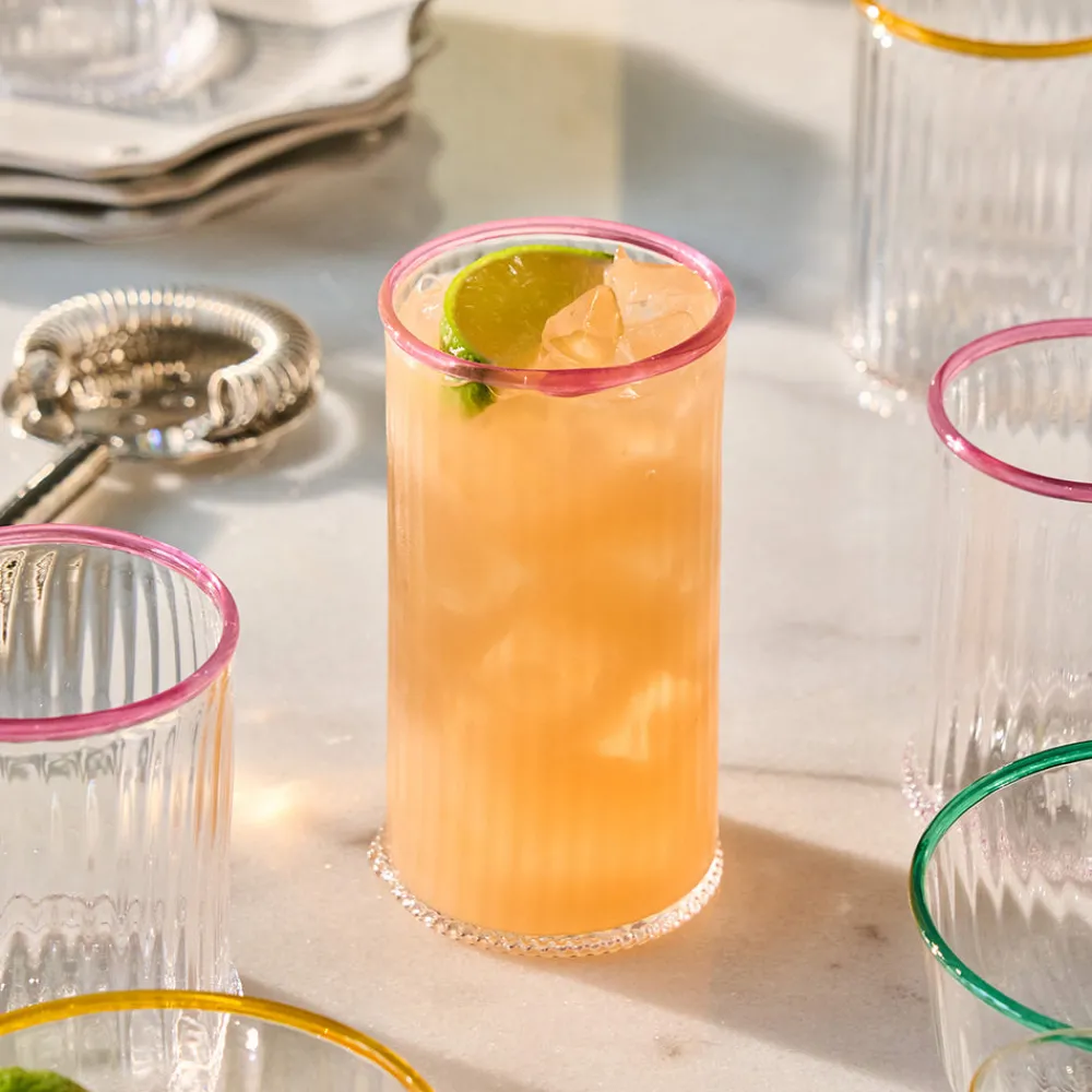 Juliska Glassware|Nell Highball in Blush