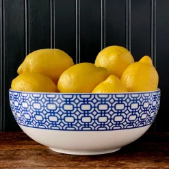 Caskata Dinnerware|Newport Garden Gate Vegetable Serving Bowl