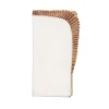 Kim Seybert Place Settings & Linens|Nile Napkin in White & Bronze, Set of 4