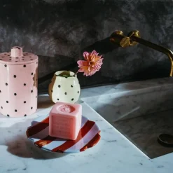 Vaisselle Dinnerware|Nolita Small Dessert Plate in Blue & Rust