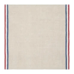 Caravan Place Settings & Linens|Normandy Napkins in Red, Natural, & Blue Stripes, Set of 4