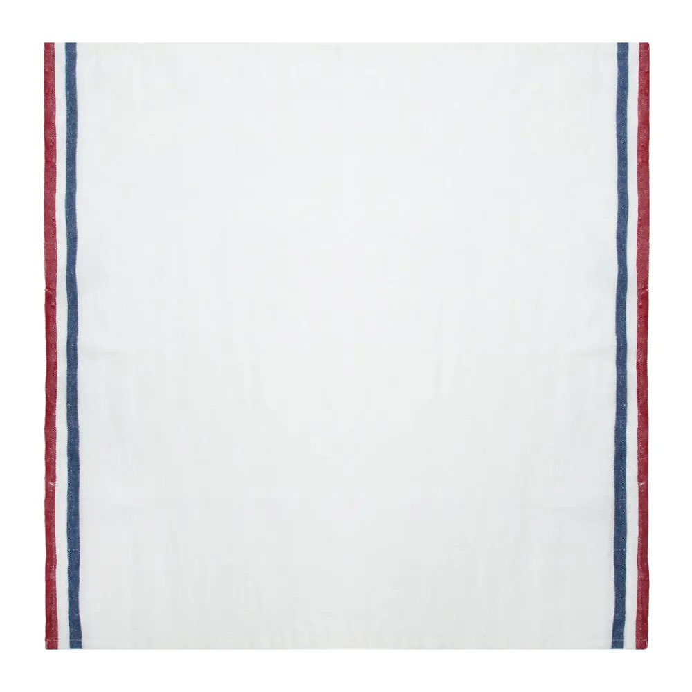 Caravan Place Settings & Linens|Normandy Napkins in Red, White, & Blue Stripes, Set of 4