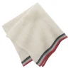 Caravan Place Settings & Linens|Normandy Natural Napkins in Red, Grey, & Black Stripes, Set of 4