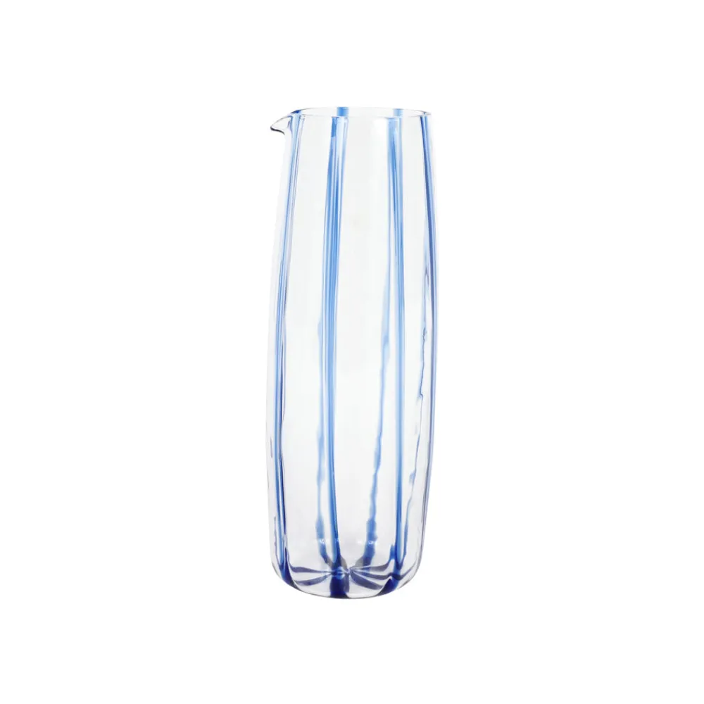VIETRI Dinnerware|Nuovo Stripe Blue Pitcher
