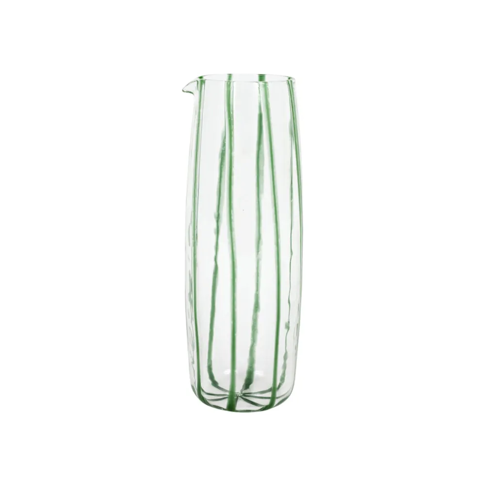 VIETRI Dinnerware|Nuovo Stripe Green Pitcher