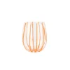 VIETRI Glassware|Nuovo Stripe Stemless Wine Glass in Orange
