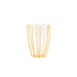 VIETRI Glassware|Nuovo Stripe Tall Tumbler in Yellow