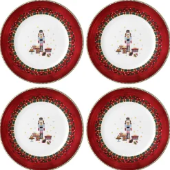 Prouna Dinnerware|Nutcracker Salad / Dessert Plate, Set of 4