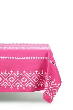 Esencial Hogar Place Settings & Linens|Ojete Rectangular Tablecloth in Bougainvillea