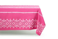 Esencial Hogar Place Settings & Linens|Ojete Rectangular Tablecloth in Bougainvillea