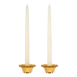 AERIN Candles|Olivia Taper Candleholders, Set of 2