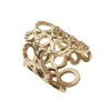 Kim Seybert Place Settings & Linens|Orbit Napkin Ring in Gold, Set of 4