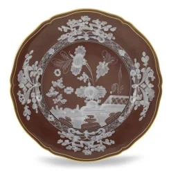 Ginori 1735 Dinnerware|Oriente Italiano Antico Doccia Charger Plate in Castagna
