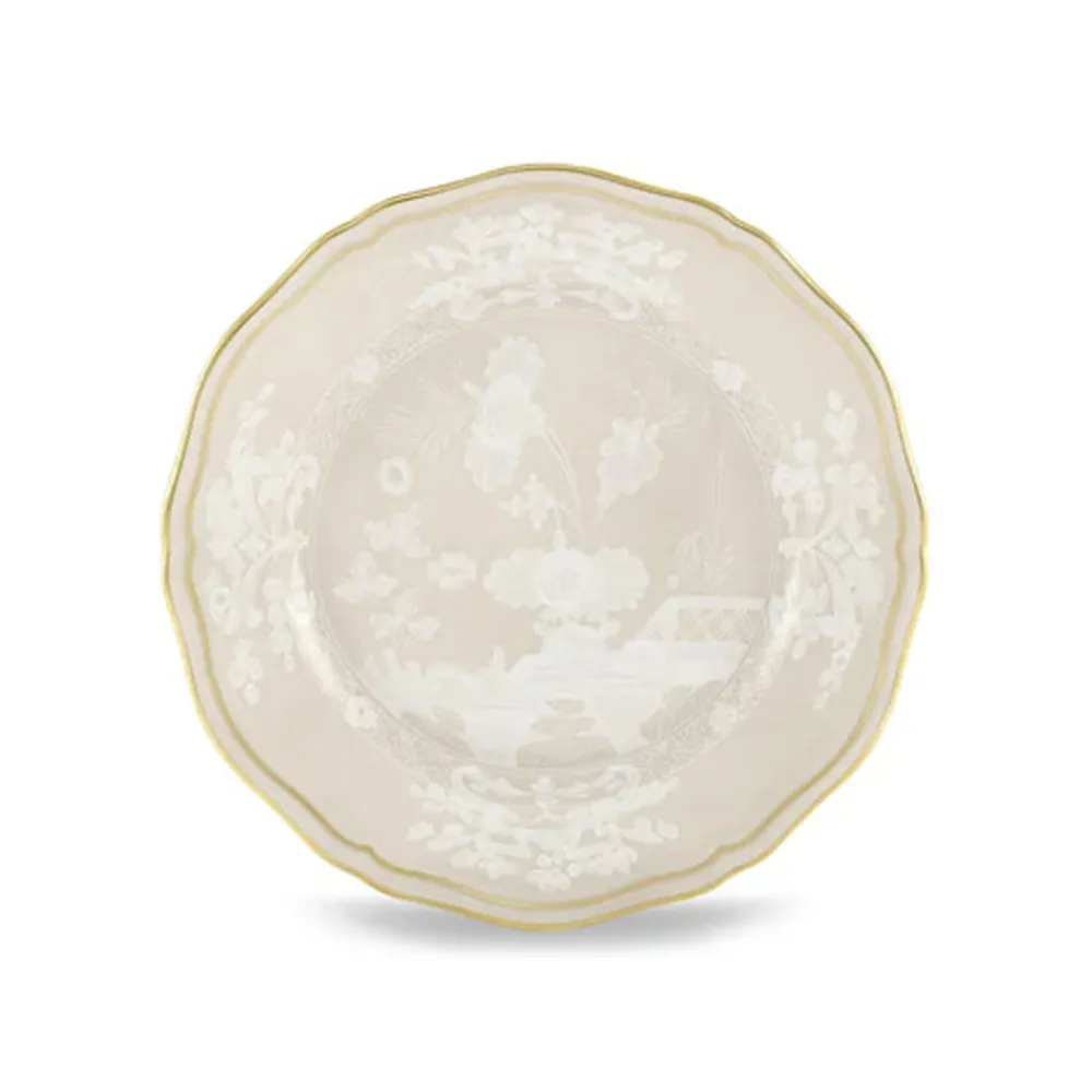 Ginori 1735 Dinnerware|Oriente Italiano Antico Doccia Flat Bread Plate in Meringa
