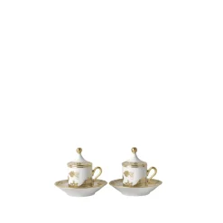 Ginori 1735 Dinnerware|Oriente Italiano Coffee Set for Two in Aurum