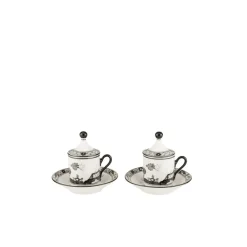 Ginori 1735 Dinnerware|Oriente Italiano Coffee Set in Albus
