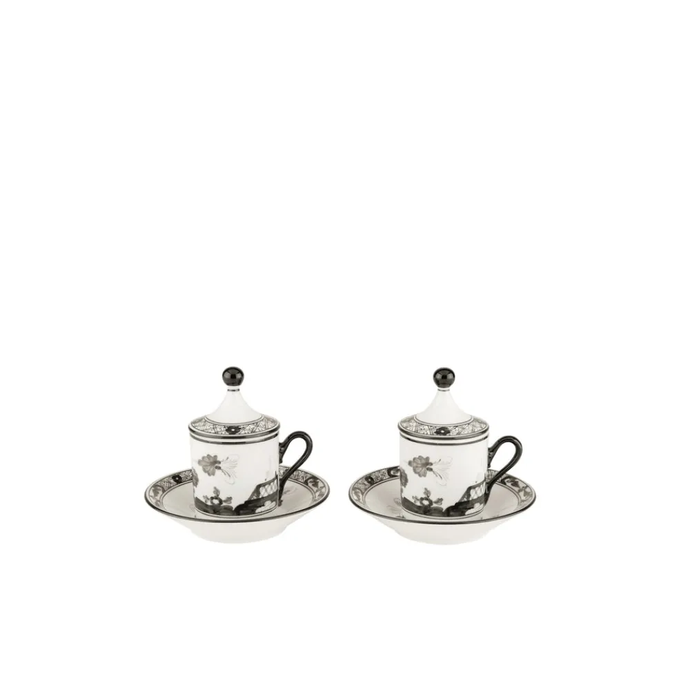 Ginori 1735 Dinnerware|Oriente Italiano Coffee Set in Albus