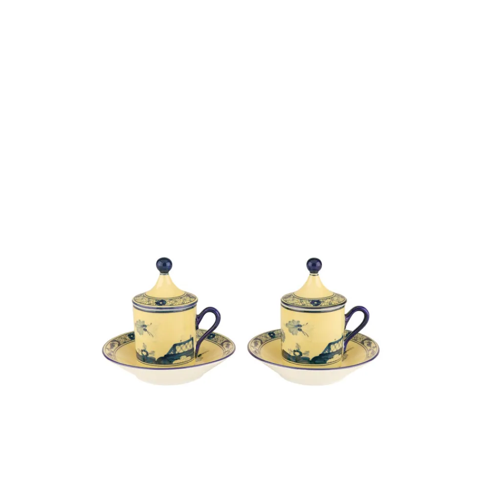 Ginori 1735 Dinnerware|Oriente Italiano Coffee Set in Citrino