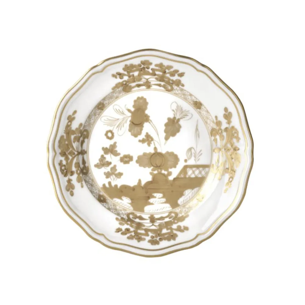 Ginori 1735 Dinnerware|Oriente Italiano Dessert Plate in Aurum