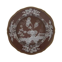 Ginori 1735 Dinnerware|Oriente Italiano Dessert Plate in Castagna