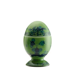 Ginori 1735 Dinnerware|Oriente Italiano Egg With Cover in Malachite