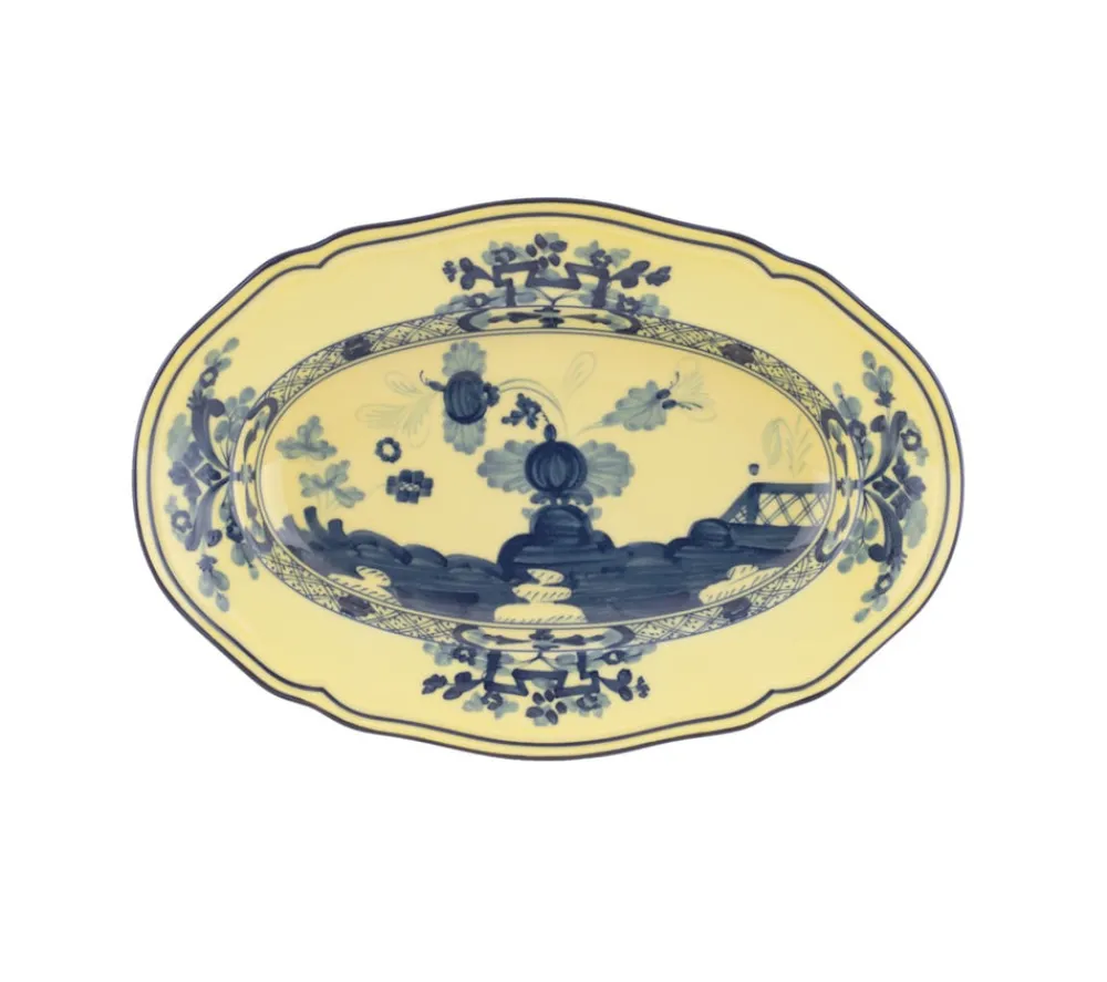 Ginori 1735 Dinnerware|Oriente Italiano Large Oval Platter in Citrino
