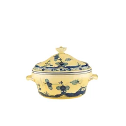 Ginori 1735 Dinnerware|Oriente Italiano Oval Tureen With Cover in Citrino