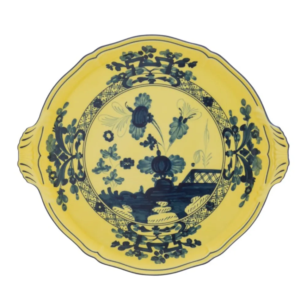 Ginori 1735 Dinnerware|Oriente Italiano Round Cake Plate in Citrino