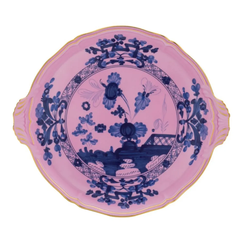 Ginori 1735 Dinnerware|Oriente Italiano Round Cake Plate in Azalea