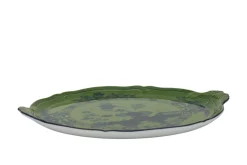 Ginori 1735 Dinnerware|Oriente Italiano Round Cake Plate in Malachite