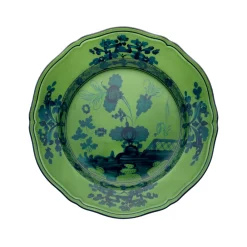Ginori 1735 Dinnerware|Oriente Italiano Soup Plate in Malachite