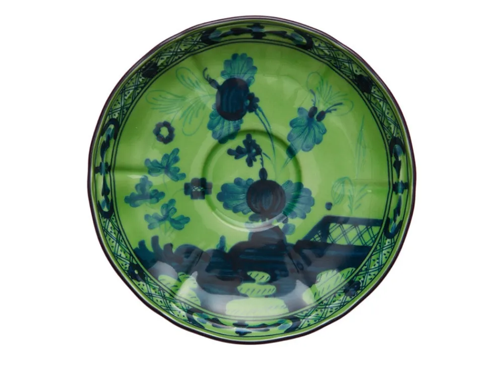 Ginori 1735 Dinnerware|Oriente Italiano Tea Saucer in Malachite