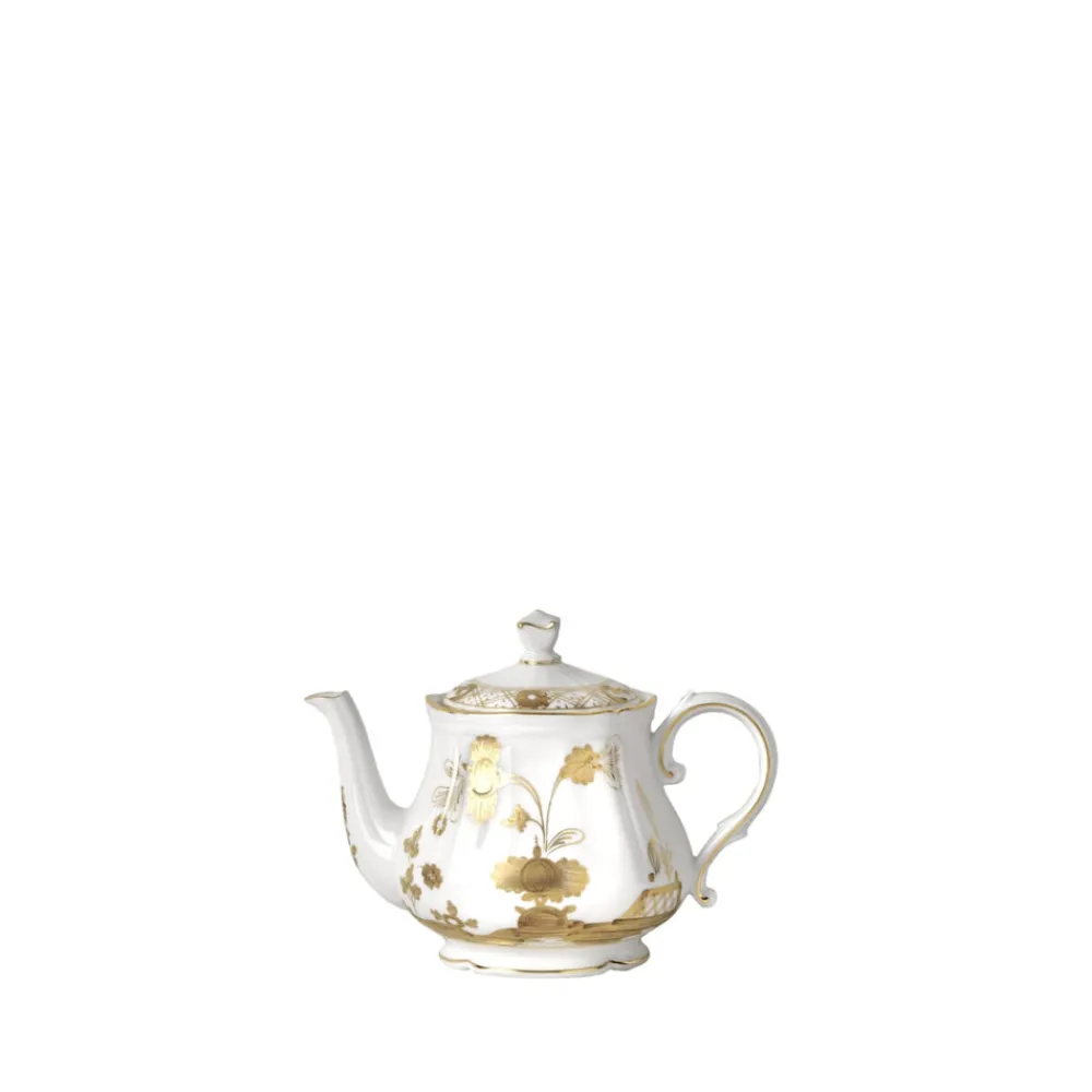 Ginori 1735 Dinnerware|Oriente Italiano Teapot in Aurum