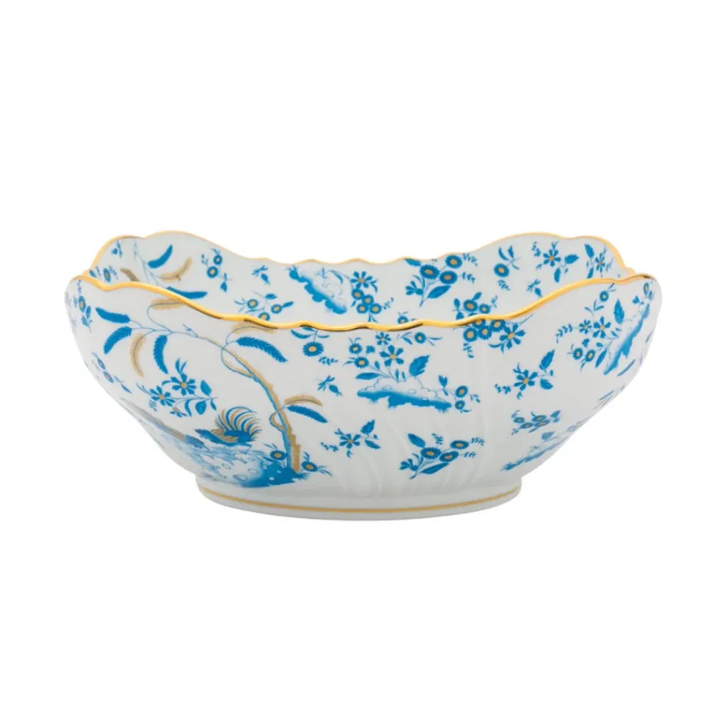 Ginori 1735 Dinnerware|Oro Di Doccia Squared Salad Bowl