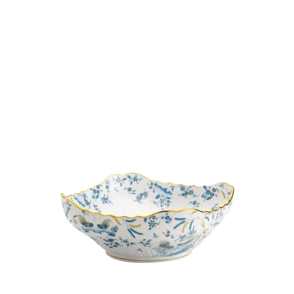 Ginori 1735 Dinnerware|Oro Di Doccia Squared Salad Bowl