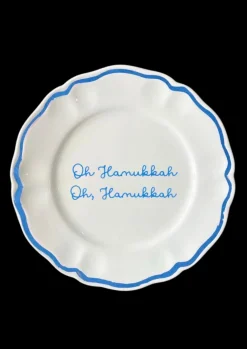 Sveva's Home Dinnerware|OTM Exclusive: Hanukkah Plates, Set of 4