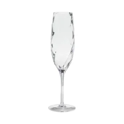 Costa Nova Glassware|Ottica Collection Flutes 9 oz. in Clear, Set of 6