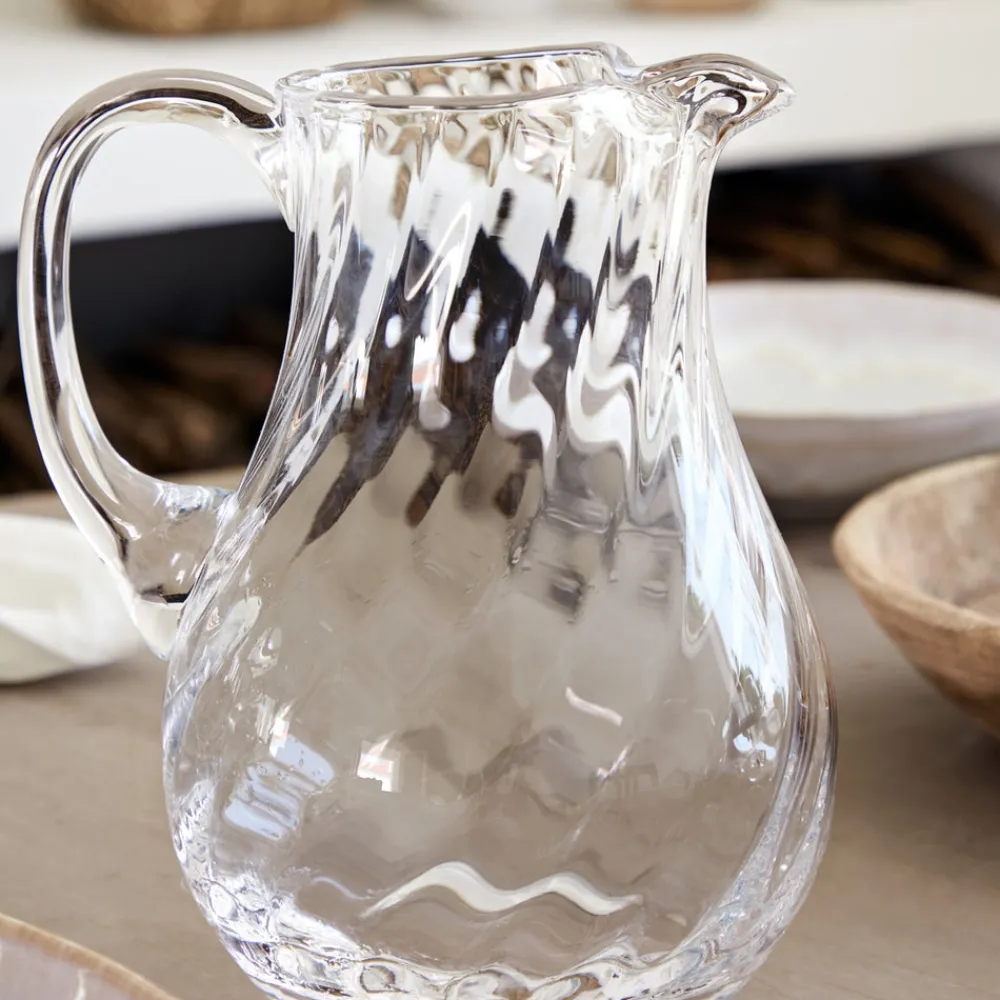 Costa Nova Glassware|Ottica Collection Pitcher 54 oz. in Clear
