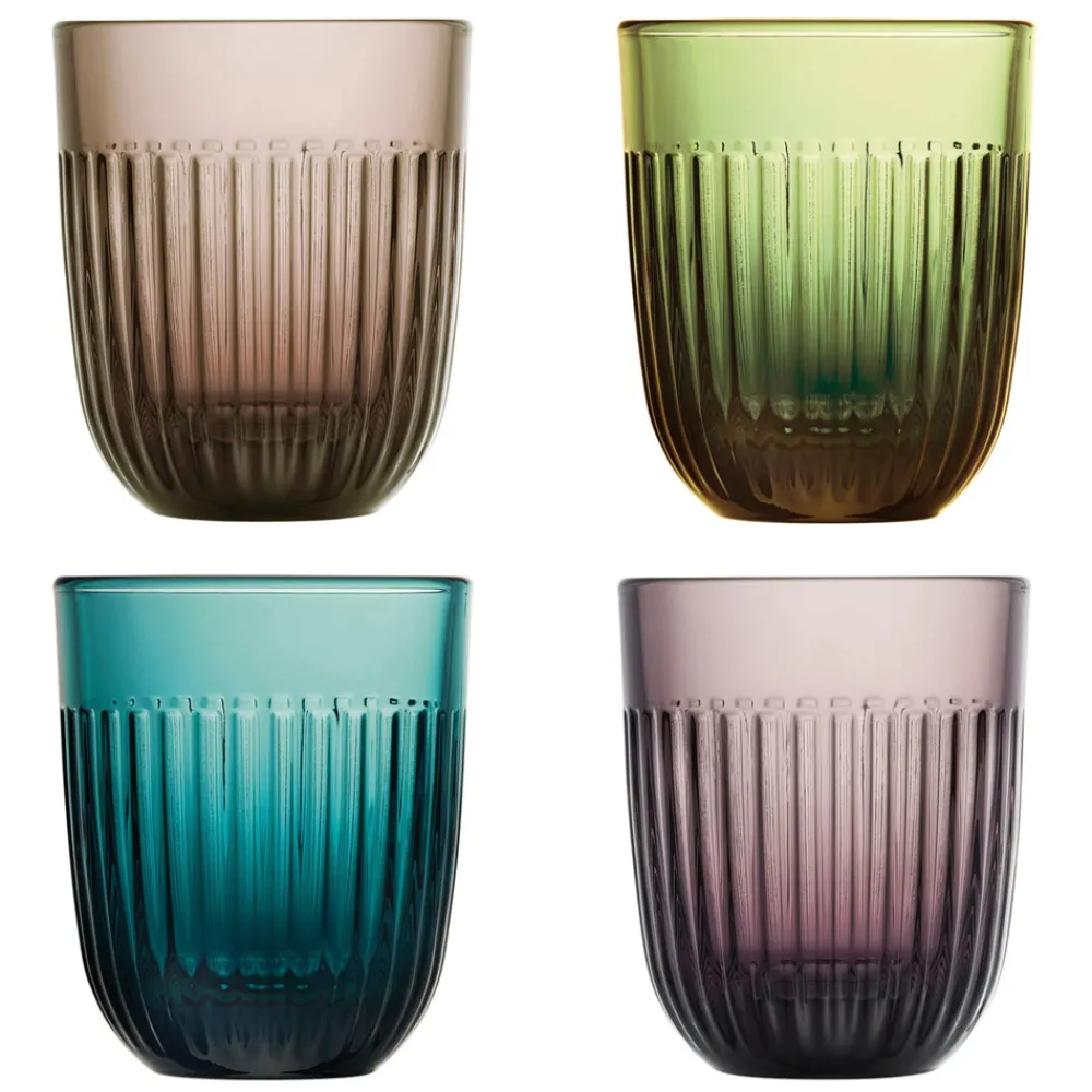 La Rochere Glassware|Ouessant Assorted Colored Tumblers, Set of 4