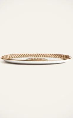 La DoubleJ Dinnerware|Oval Platter in Odysseus Dusty Pink