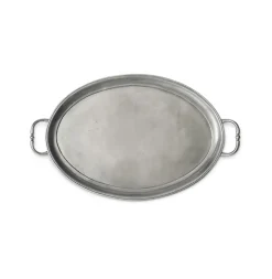Match Dinnerware|Oval Tray with Handles, Medium